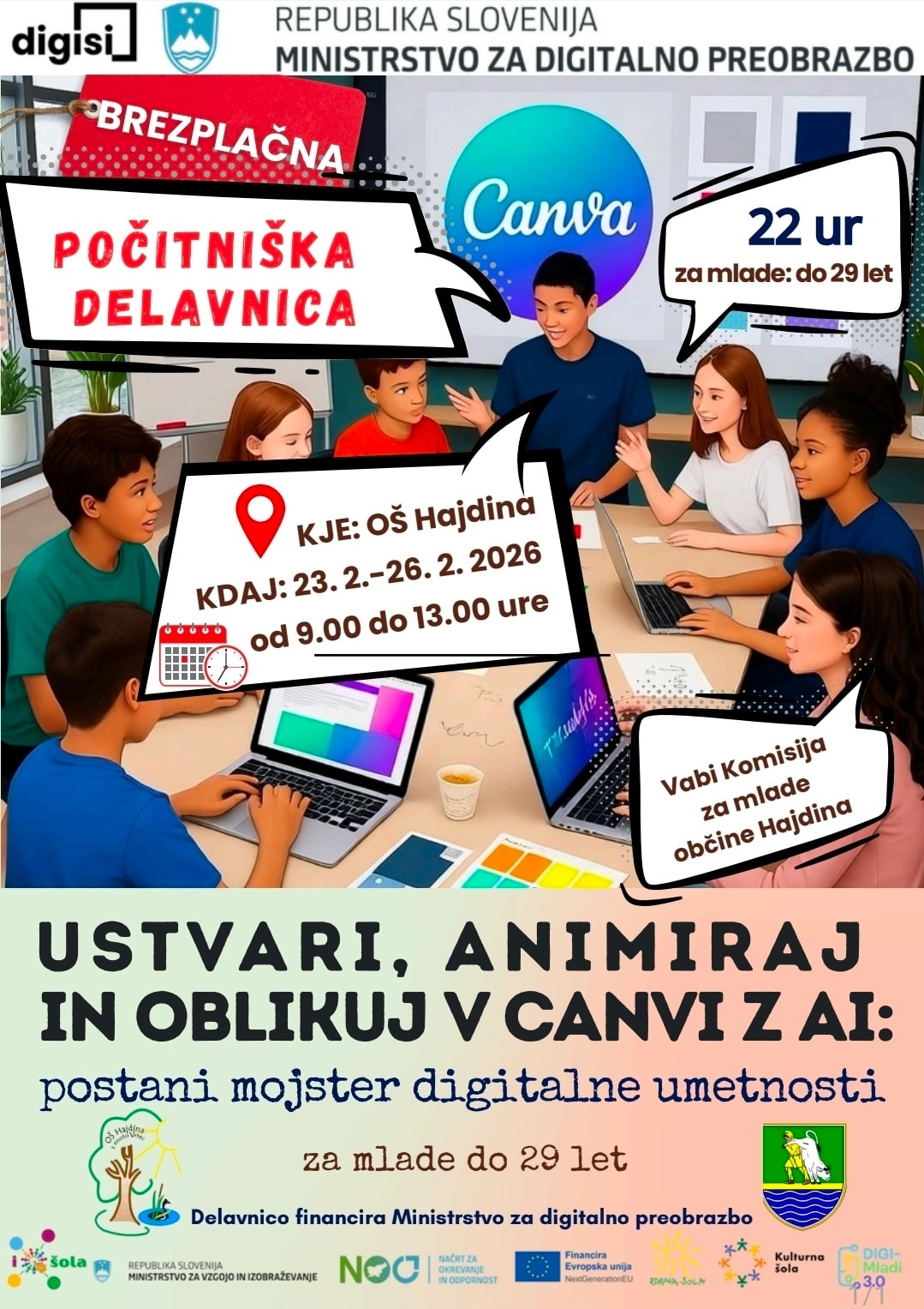 POČITNIŠKA DELAVNICA, KI AKTIVIRA  DOMIŠLJIJO